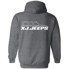 XJ Jeeps 2-sided print G185 Gildan Pullover Hoodie 8 oz.