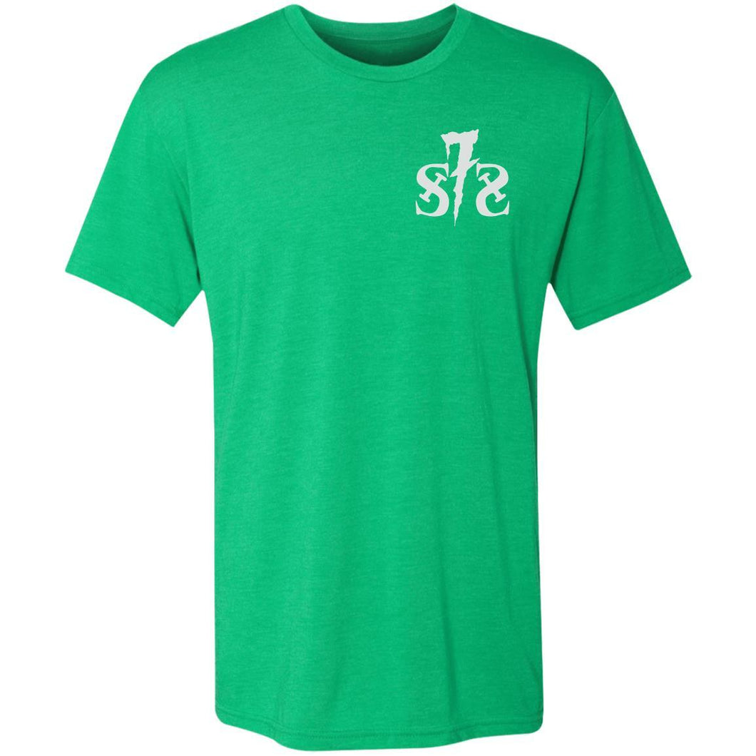 S7S white logo Bill Steen 2-sided print NL6010 Men's Triblend T-Shirt