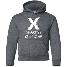Sparky's Offroad white logo G185B Gildan Youth Pullover Hoodie