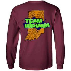 B&B Motorsports 2-sided print (Team Indiana back) G240 Gildan LS Ultra Cotton T-Shirt