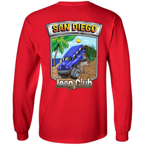 San Diego jeep club 2-sided print 2-sided print G240 Gildan LS Ultra Cotton T-Shirt