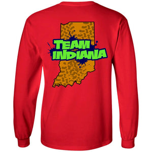 B&B Motorsports 2-sided print (Team Indiana back) G240 Gildan LS Ultra Cotton T-Shirt