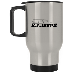 XJ Jeeps black XP8400S Silver Stainless Travel Mug