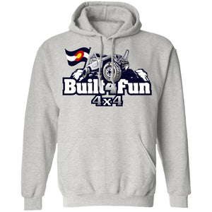 Built4Fun grey G185 Gildan Pullover Hoodie 8 oz.
