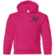 Yeti Motorsports blue logo 2-sided print G185B Gildan Youth Pullover Hoodie