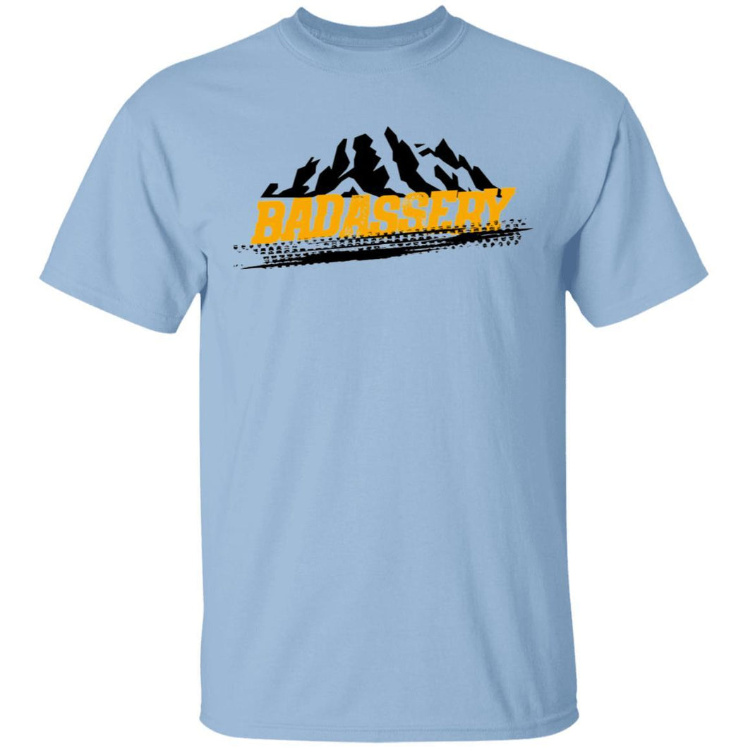 John's 4x4 BADASSERY Mountains 2-sided print G500 Gildan 5.3 oz. T-Shirt