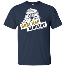 Gobi Jeep Registry white logo G200B Gildan Youth Ultra Cotton T-Shirt
