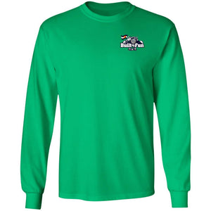 Built4Fun grey 2-sided print G240 Gildan LS Ultra Cotton T-Shirt