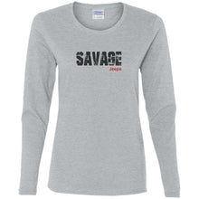 Savage Jeeps G540L Gildan Ladies' Cotton LS T-Shirt