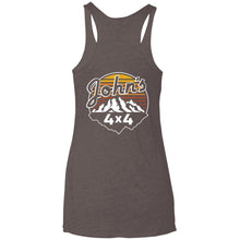 John's 4x4 2-sided print NL6733 Next Level Ladies' Triblend Racerback Tank