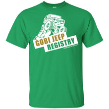Gobi Jeep Registry white logo G200B Gildan Youth Ultra Cotton T-Shirt