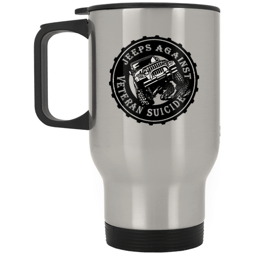Jeeps Against Veteran Suicide XP8400S Silver Stainless Travel Mug