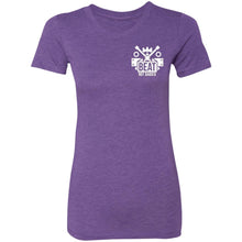 Work Hard Wheel Harder 2-sided print NL6710 Ladies' Triblend T-Shirt
