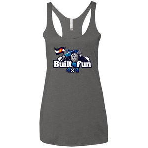 Built4Fun blue NL6733 Next Level Ladies' Triblend Racerback Tank