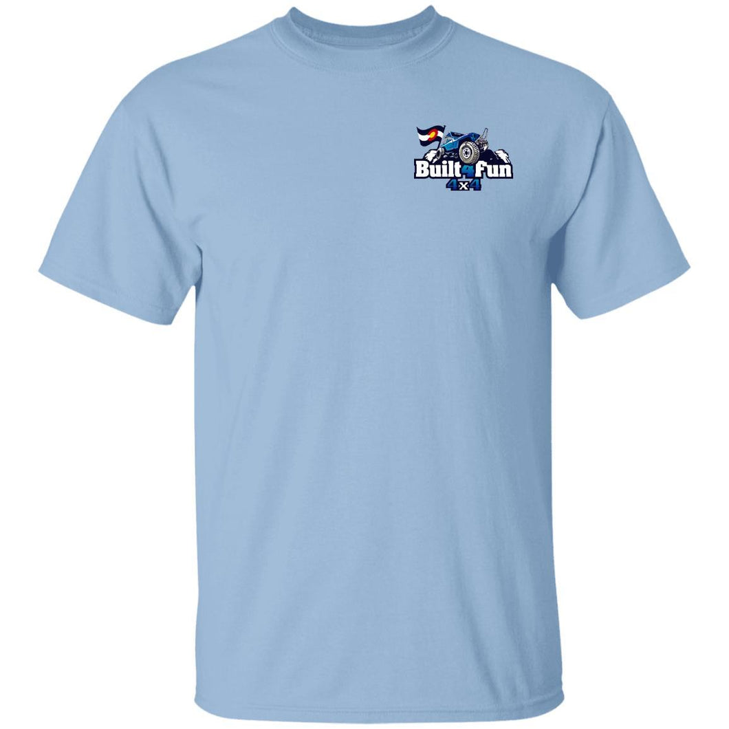 Built4Fun blue 2-sided print G500 Gildan 5.3 oz. T-Shirt