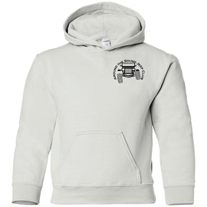 ASJC black logo 2-sided print G185B Gildan Youth Pullover Hoodie