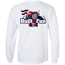 Built4Fun red 2-sided print G240 Gildan LS Ultra Cotton T-Shirt