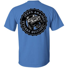 Unity Flag front & Jeeps Against Veteran Suicide back G200 Gildan Ultra Cotton T-Shirt