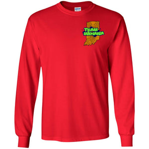 B&BM Team Indiana front 2-sided print G240B Gildan Youth LS T-Shirt