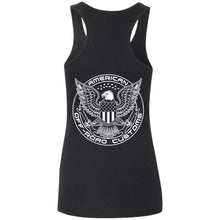 AmericanOffroadCustoms Vertical white G645RL Ladies' Softstyle Racerback Tank