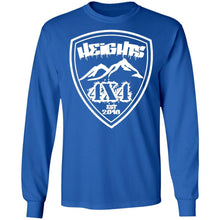 Heights 4x4 crest white logo G240 Gildan LS Ultra Cotton T-Shirt