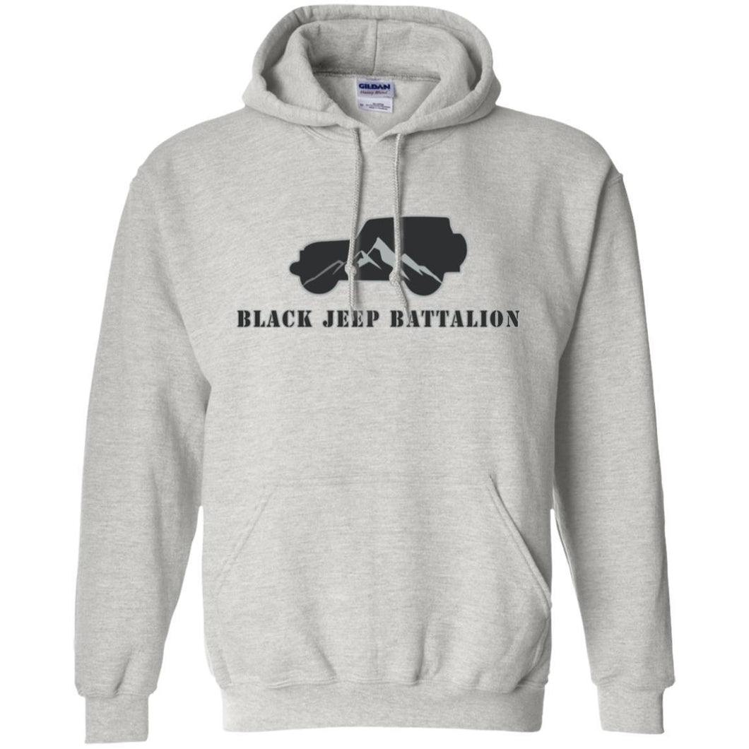 Black Jeep Battalion G185 Gildan Pullover Hoodie 8 oz.
