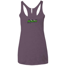 Hundt's Motorsports 2-sided print NL6733 Next Level Ladies' Triblend Racerback Tank