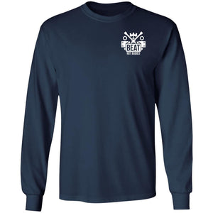 Work Hard Wheel Harder 2-sided print G240 LS Ultra Cotton T-Shirt