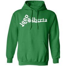 Jeep Alberta white logo G185 Gildan Pullover Hoodie 8 oz.