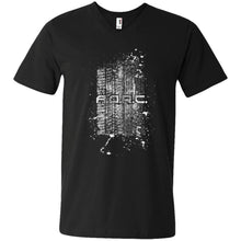 AORC Vertical white 2-sided print 982 Men's Printed V-Neck T-Shirt