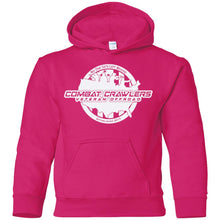 CCVOA white logo G185B Gildan Youth Pullover Hoodie
