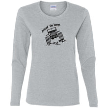 Juiced Up Jeeps G540L Gildan Ladies' Cotton LS T-Shirt