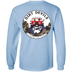 Dirt Devils Jeep Club 2-sided print G240 LS Ultra Cotton T-Shirt