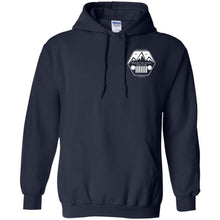 ASJC 2-sided print with Freedom flag on back G185 Gildan Pullover Hoodie 8 oz.