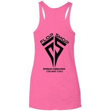 Flop Shop 2-sided print NL6733 Next Level Ladies' Triblend Racerback Tank