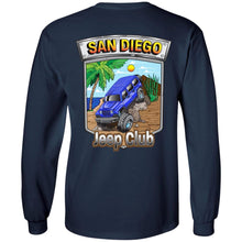 San Diego jeep club 2-sided print 2-sided print G240 Gildan LS Ultra Cotton T-Shirt