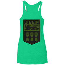 JSK_ Dark Star 2-sided print NL6733 Next Level Ladies' Triblend Racerback Tank