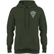 Flop Shop gray logo 2-sided print PC78H Port & Co. Core Fleece Pullover Hoodie