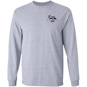 Built4Fun grey 2-sided print G240 Gildan LS Ultra Cotton T-Shirt