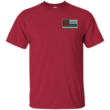 Unity Flag front, Jeeps Against Veteran Suicide back G200 Gildan Ultra Cotton T-Shirt