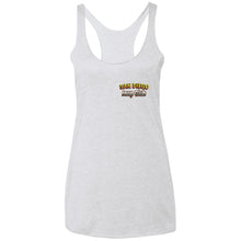 San Diego jeep club 2-sided print L6733 Next Level Ladies' Triblend Racerback Tank