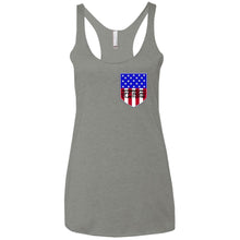 American Off-Road 2-sided print NL6733 Next Level Ladies' Triblend Racerback Tank