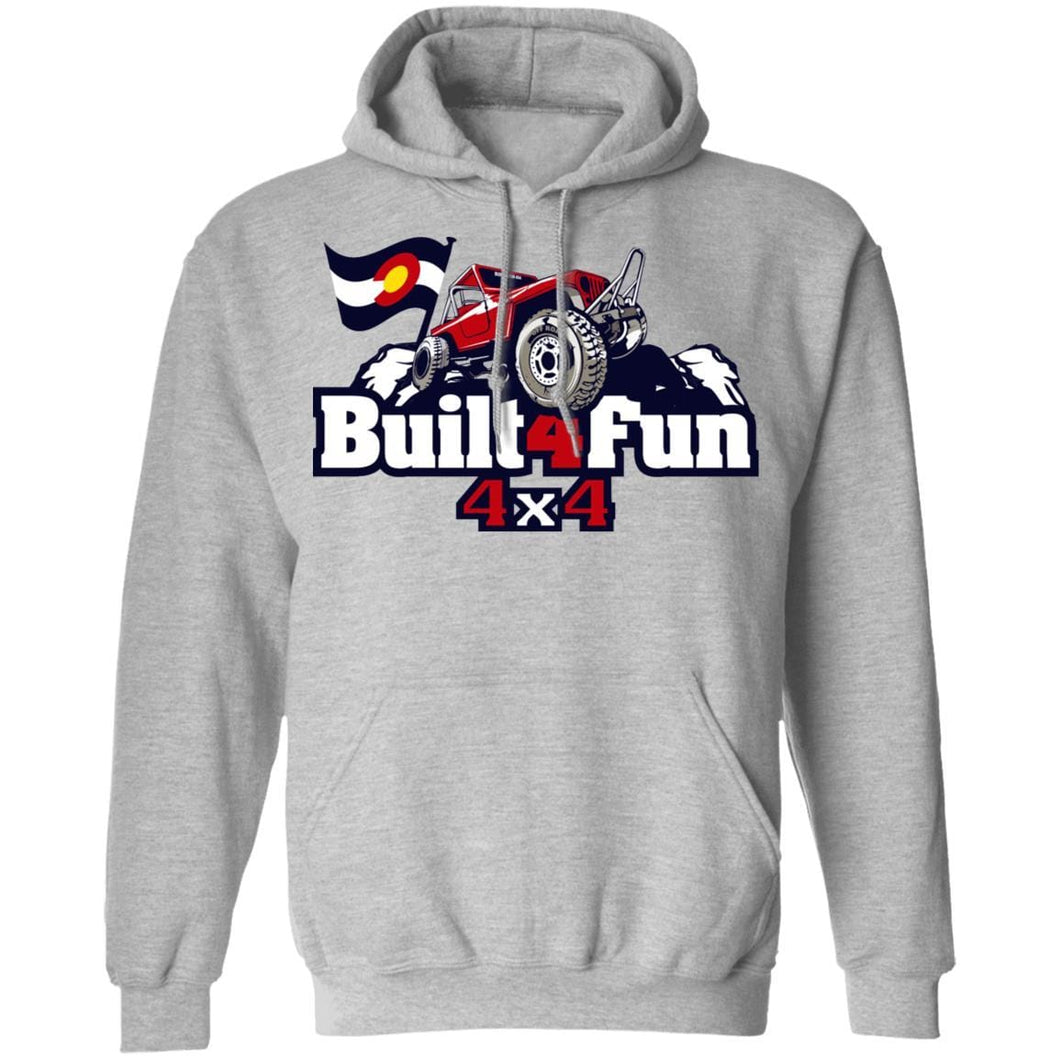 Built4Fun red G185 Gildan Pullover Hoodie 8 oz.