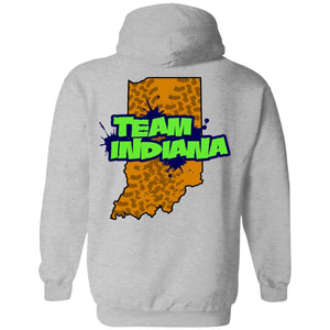 B&B Motorsports 2-sided print (Team Indiana back) G185 Gildan Pullover Hoodie 8 oz.
