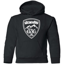 Heights 4x4 crest white logo G185B Gildan Youth Pullover Hoodie