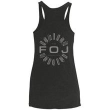 FOJ 2-sided print NL6733 Next Level Ladies' Triblend Racerback Tank