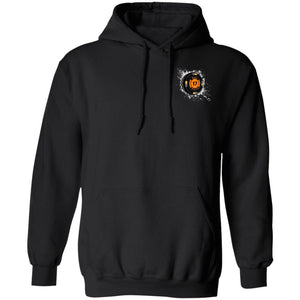 Black 17 2-sided print G185 Gildan Pullover Hoodie 8 oz.
