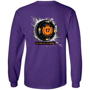 Black 17 2-sided print G240B Gildan Youth LS T-Shirt