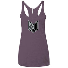 Wicked Jeeps NM Blk & Grey NL6733 Next Level Ladies' Triblend Racerback Tank