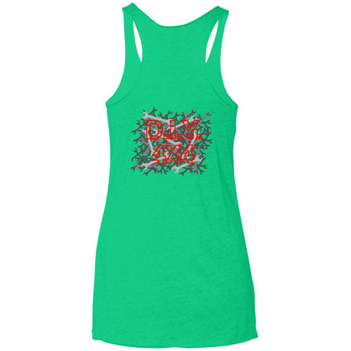 D.I.Y. 4x4 2-sided print NL6733 Next Level Ladies' Triblend Racerback Tank